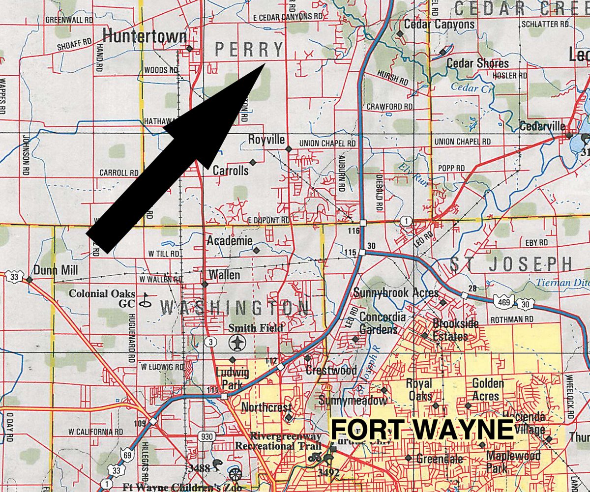 Area map - JL Maines Estate - Personal Property Auction