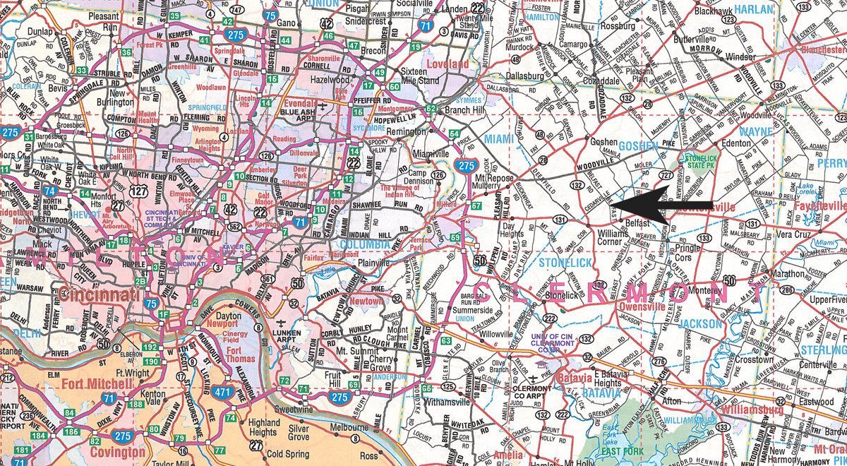 Area map - Farm Equipment Auction