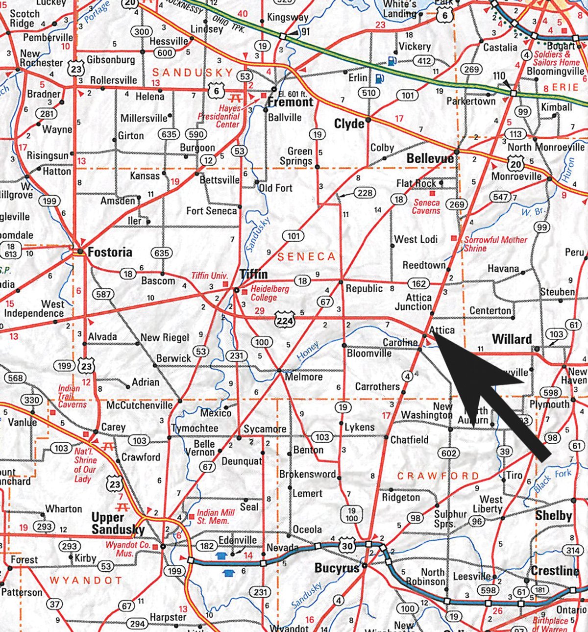 Area map - Pineview Holmestead Trust - Farm Equipment Auction