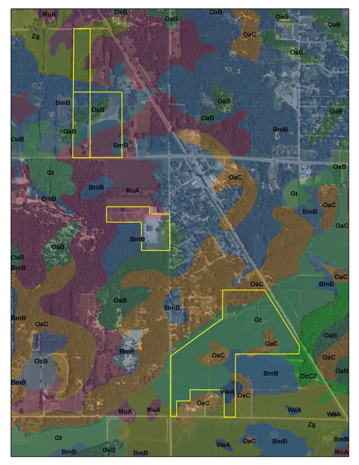 Soil map - 131.5 Acres Offered in 5 Tracts - Land Auction