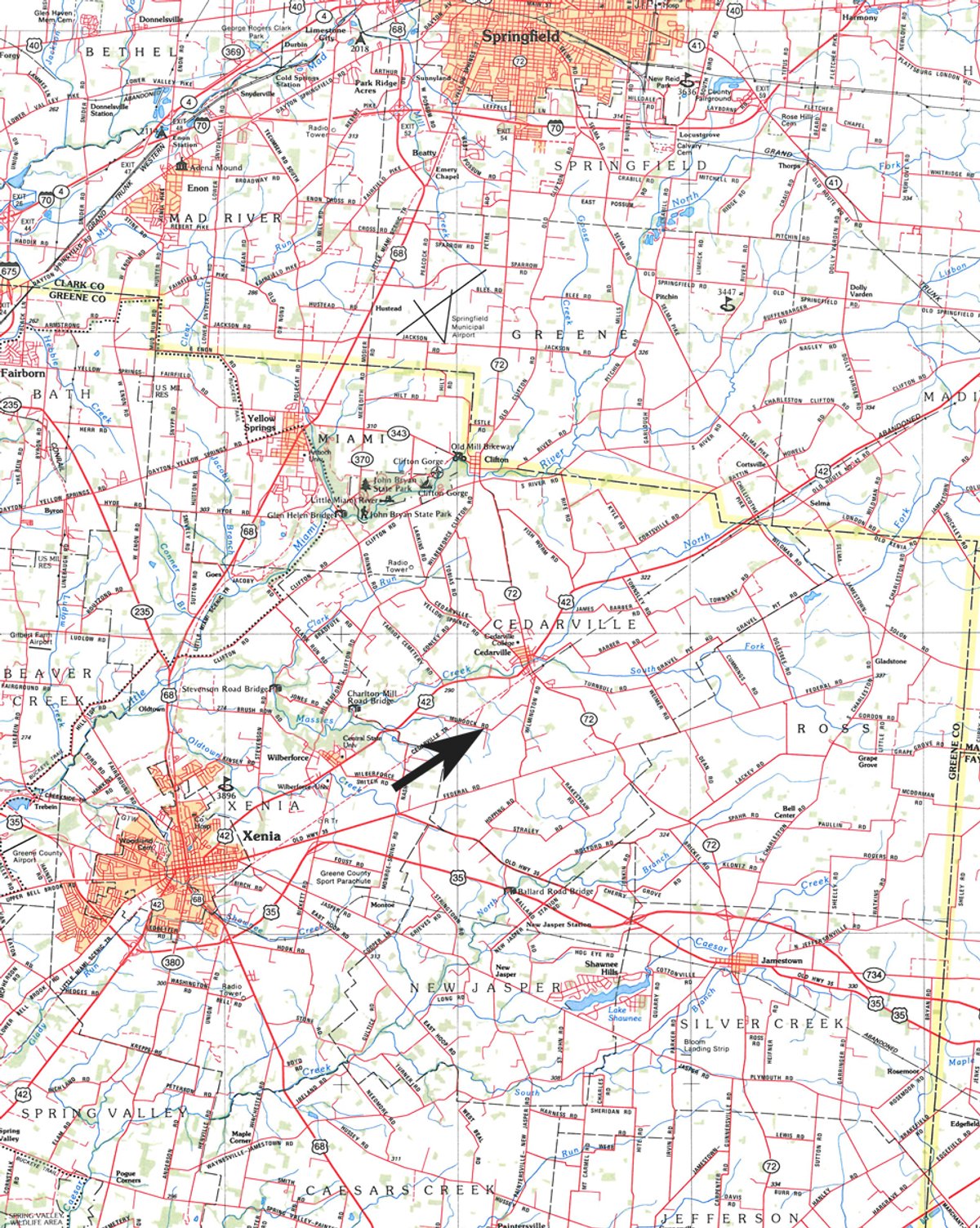 Area map - Bull Farm Equipment Auction