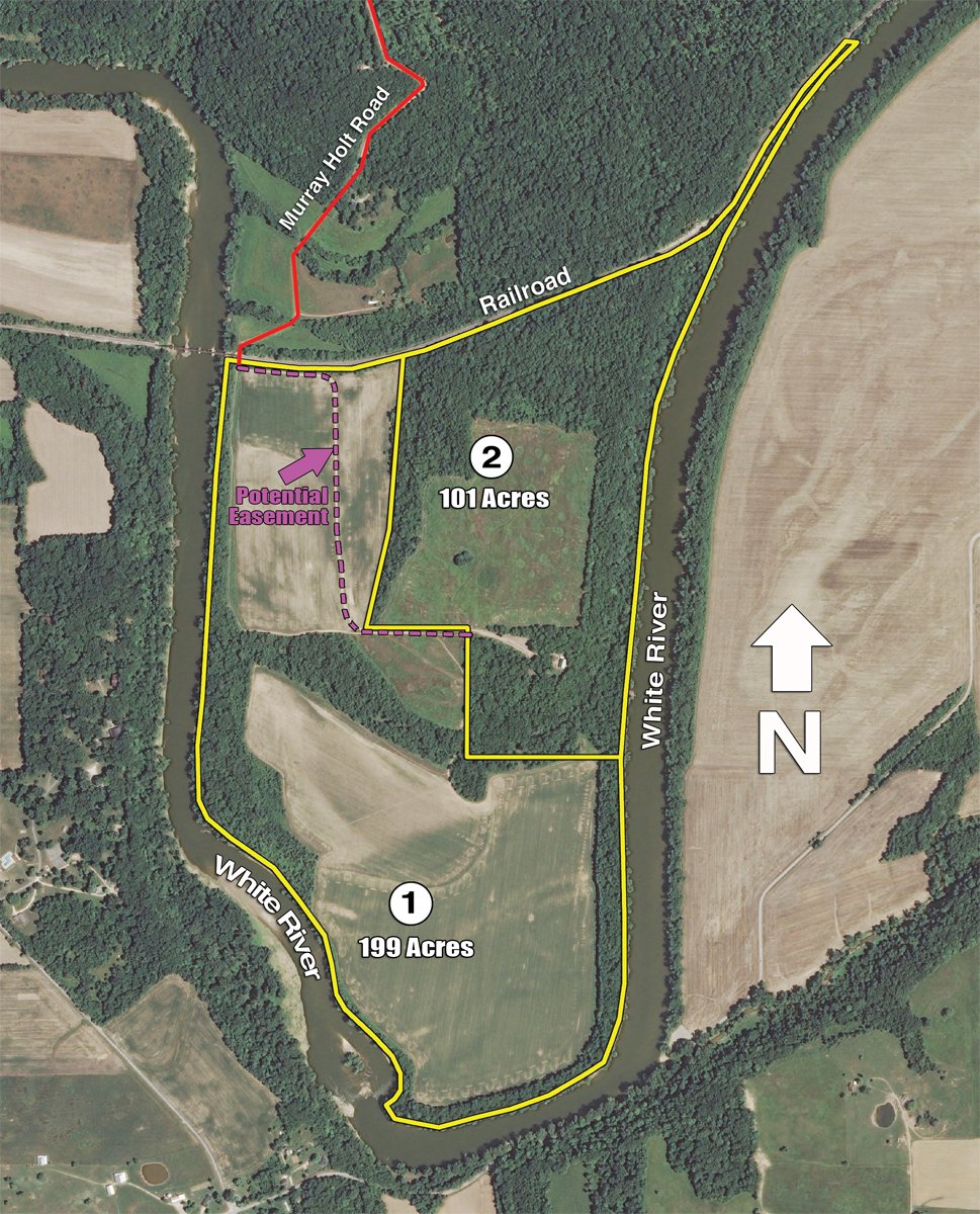 Property photo 10 - 300 +/- Acres Offered in 2 Tracts - Lawrence County, IN Land Auction