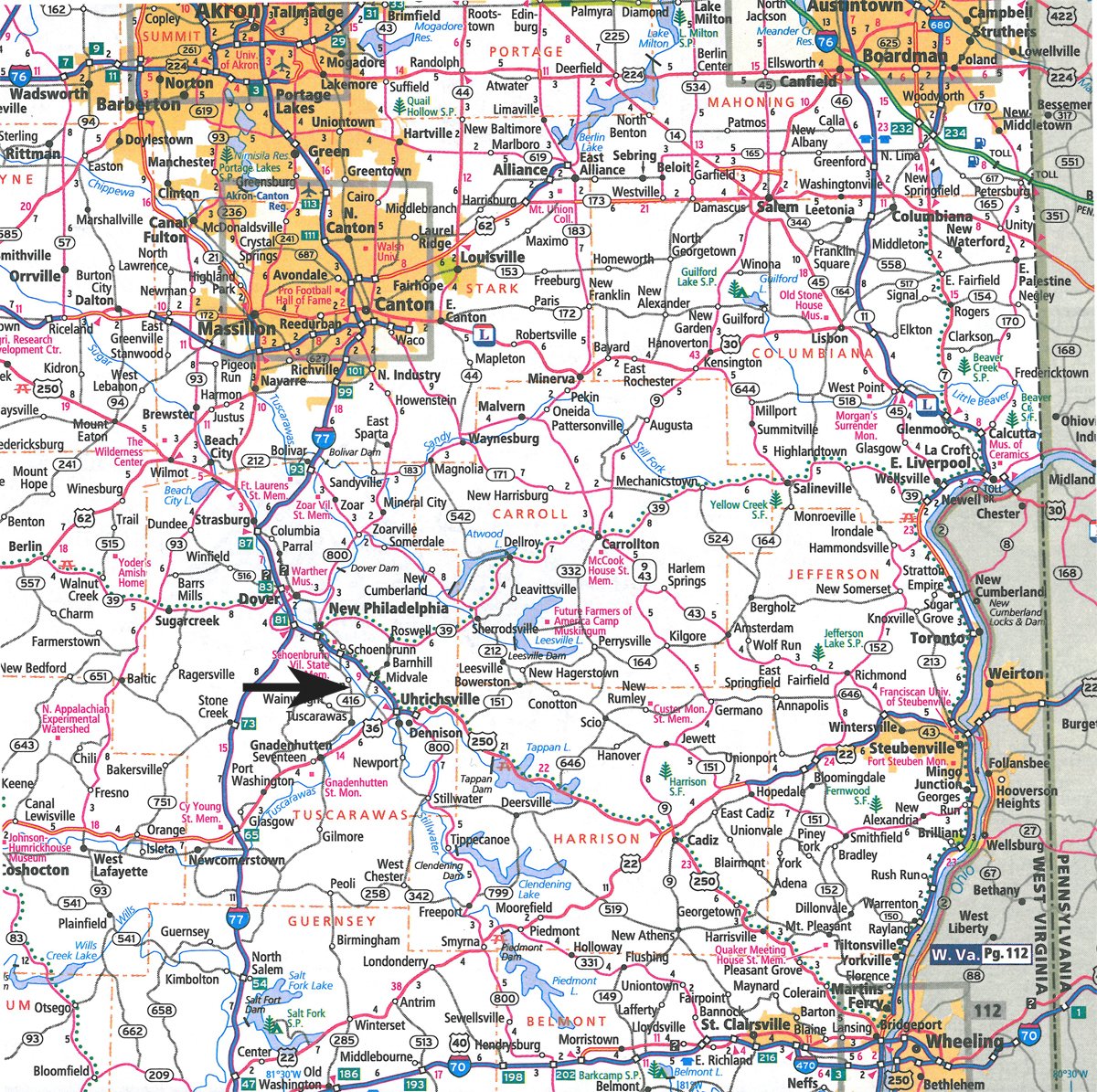 Area map - Horn Farm Equipent Estate Auction