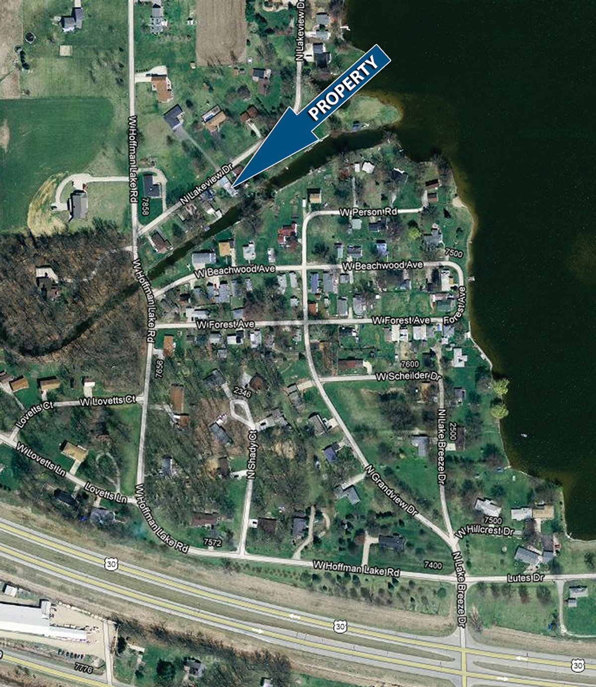 Tract map - LakeFront Home Real Estate Auction