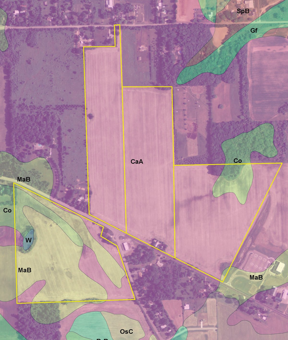 Soil map - AUCTION CANCELLED - 139 +/- Acres Offered in 4 Tracts - Michigan Land