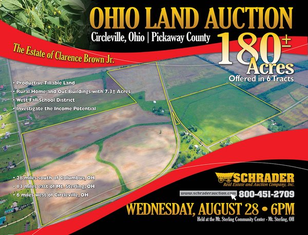 Ohio Land Auction - 180 +/- Acres Offered in 6 Tracts