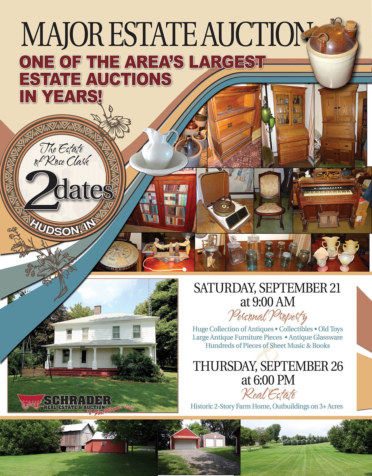 Property photo 350 - MAJOR ESTATE AUCTION, 2 Dates: Personal Property on Saturday, Sept. 21 @ 9AM & Real Estate on Thursday, Sept. 26 @ 6PM, One of this area's largest estate auctions in years!