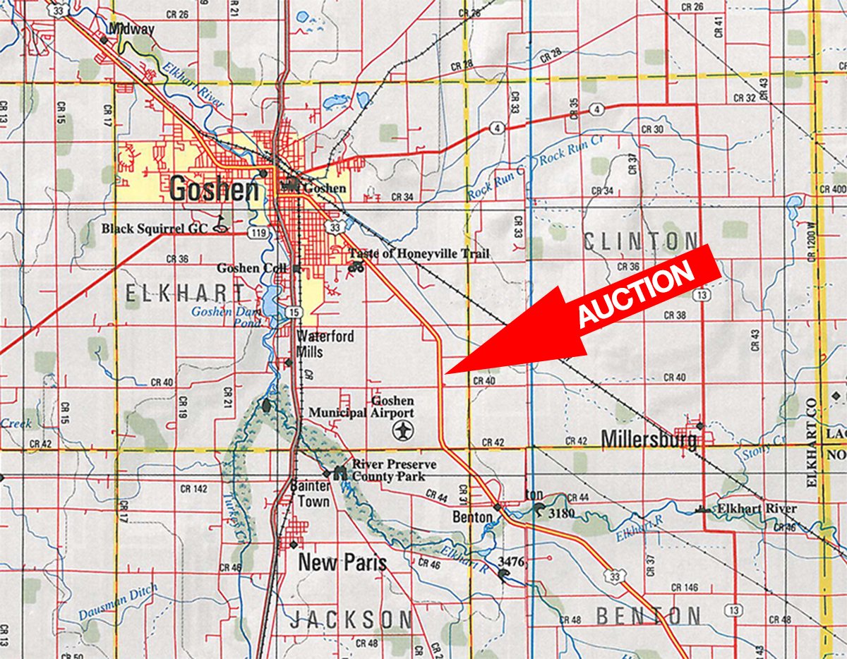 Area map - Complete Greenhouse Inventory Liquidation, 2 Dates, October 23 & 26 Plus 14 Acres
