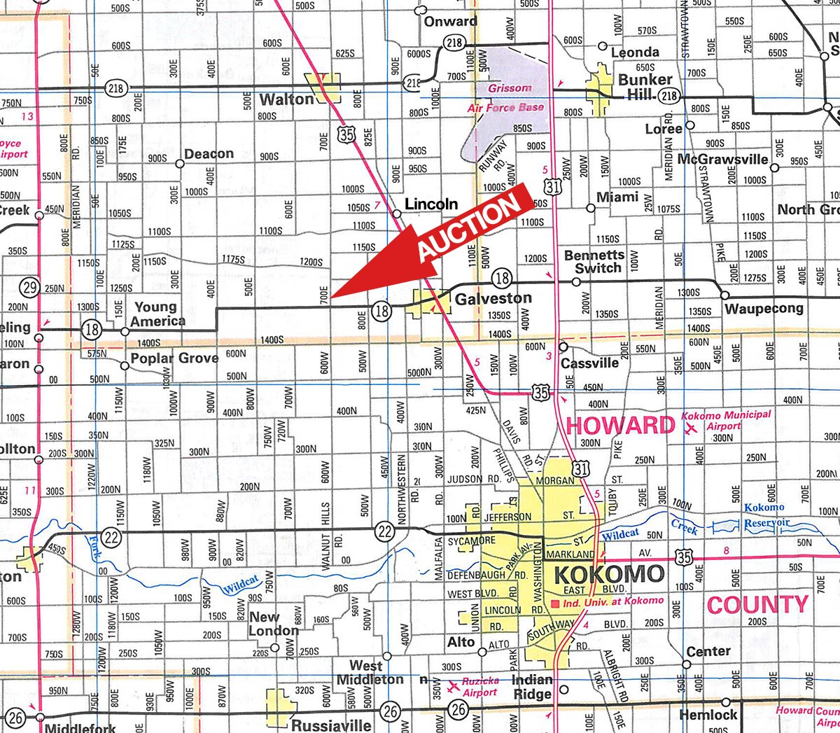 Area map - SULLIVAN FARM EQUIPMENT AUCTION