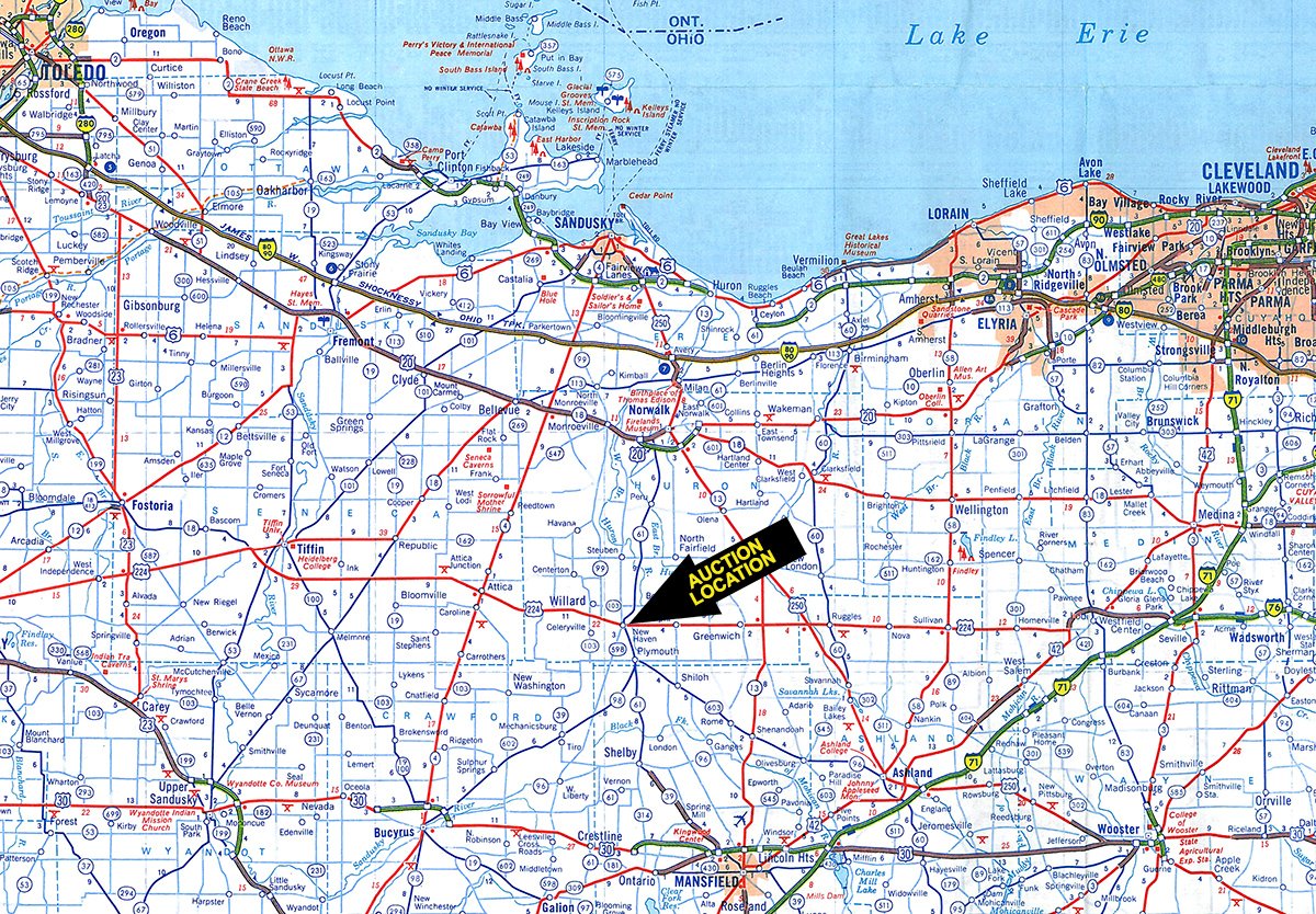 Area map - Bauer Farms Surplus Farm Equipment Auction