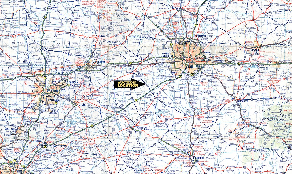 Area map - BEERY FARM & LIVESTOCK EQUIPMENT AUCTION