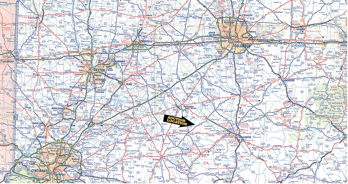 Area map - WOODS FARM EQUIPMENT AUCTION