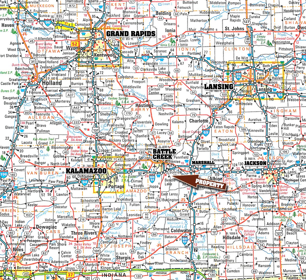 Area map - 60+/- Acres Offered in 2 Tracts, Real Estate Auction