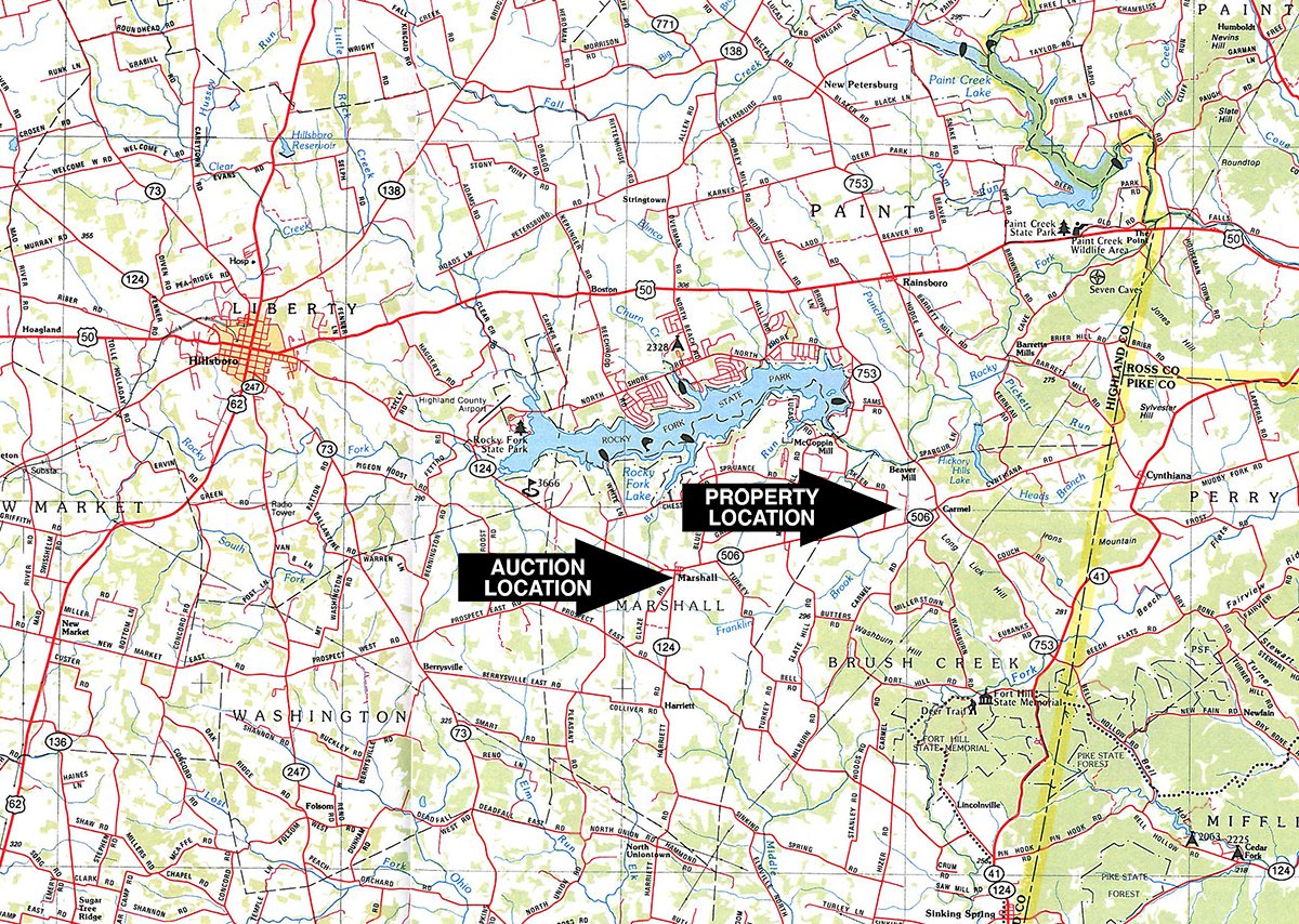 Area map - KEISER PERSONAL PROPERTY AUCTION