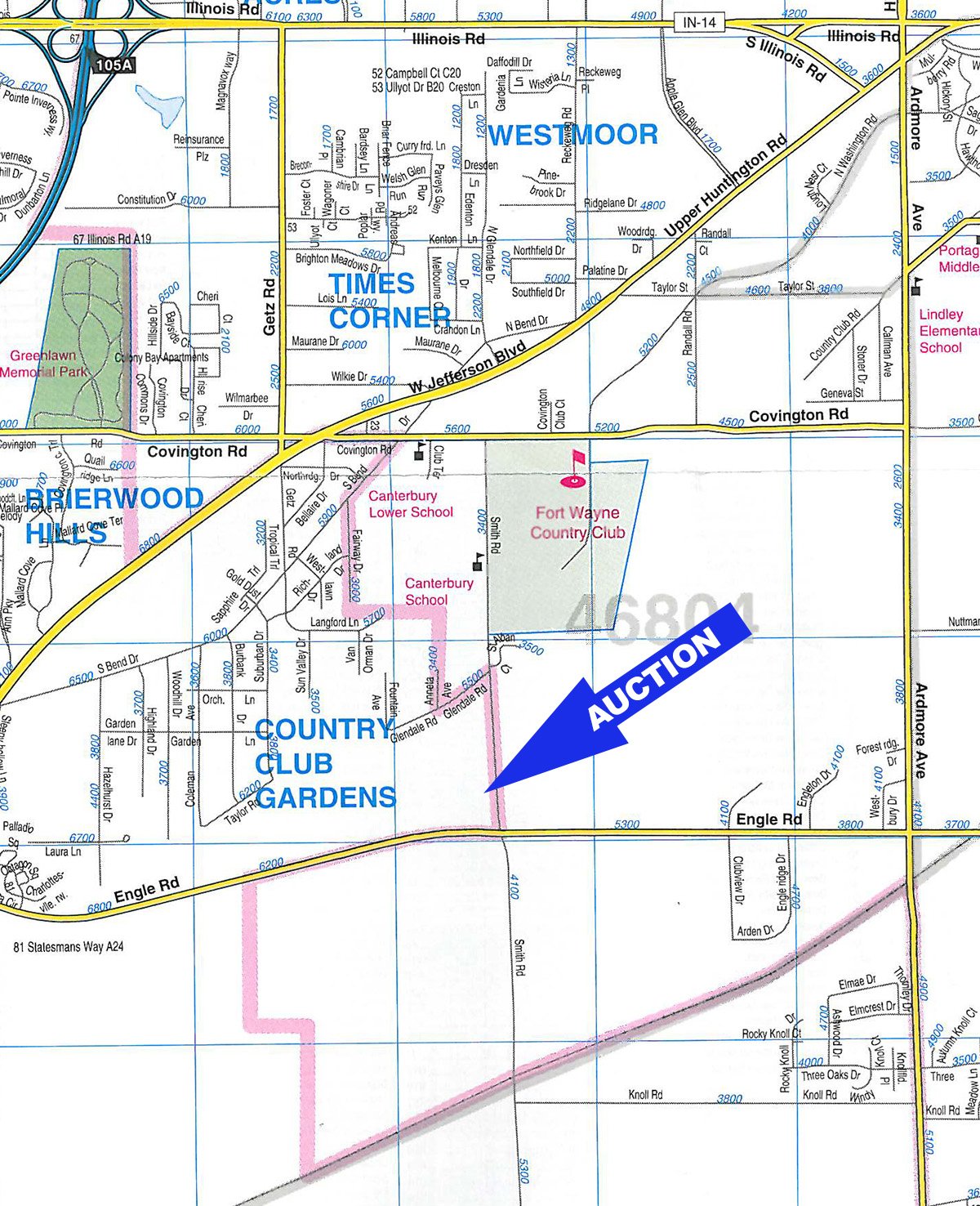 Area map - Real Estate & Personal Property Auction2 Dates