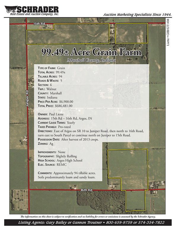 Listing brochure cover - Grain Farm