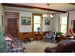 74 Acres with 2 homes and buildings.  Gently rolling land with 52+/- tillable acres and 18+/- wooded acres. - 74 Acres with 2 Homes & Buildings
