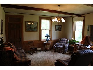 74 Acres with 2 homes and buildings.  Gently rolling land with 52+/- tillable acres and 18+/- wooded acres. - 74 Acres with 2 Homes & Buildings