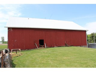 74 Acres with 2 homes and buildings.  Gently rolling land with 52+/- tillable acres and 18+/- wooded acres. - 74 Acres with 2 Homes & Buildings