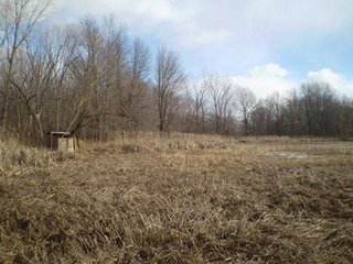 Property consists of 29.8 acres of woods and marshland with a newer 20 x 36 hunting cabin with garage all set back from the road for a fabulous hunting and recreation retreat.  

Cabin is set at edge of wooded area for a beautiful view of the area.

The woods have a former apple orchard and a cleared path around the perimeter of the property.  The marshland has duck blinds with abundance of waterfowl.  

Present owner has hunted with fantastic results, and pictures are taken from actual property. 

Don't miss an opportunity to own your own little paradise. - Prime Hunting and Recreation Land with Newer Cabin