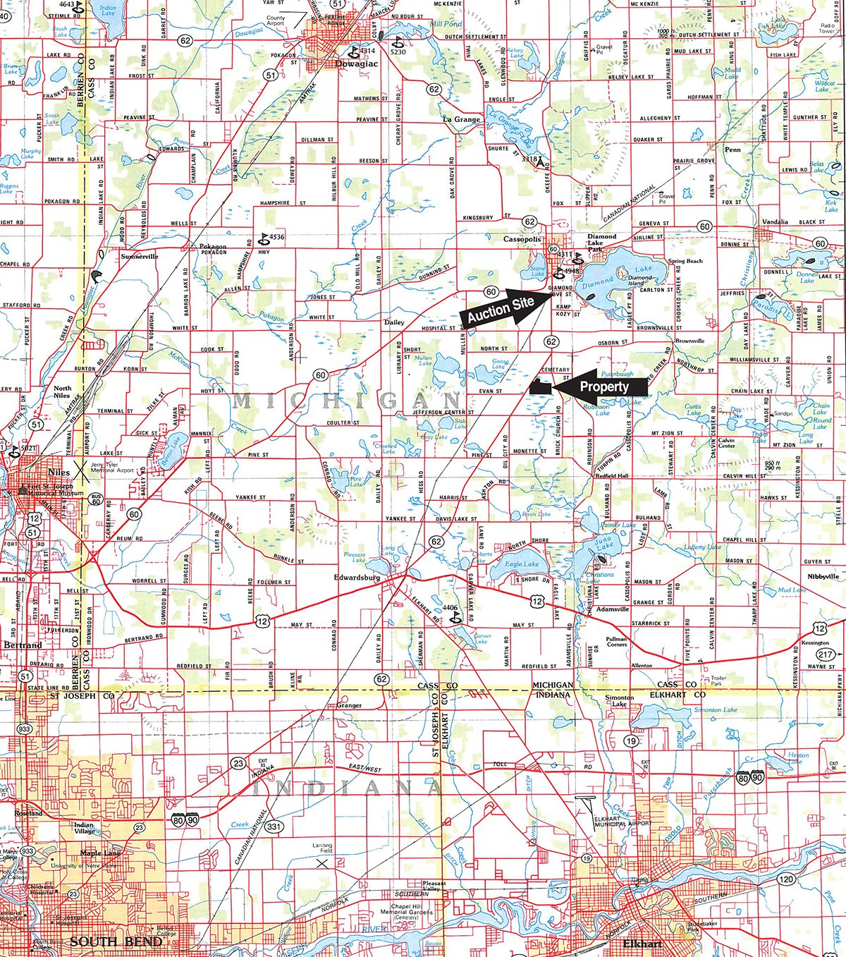 Area map - LAND AUCTION, 91+/- Acres offered in 1 Tract