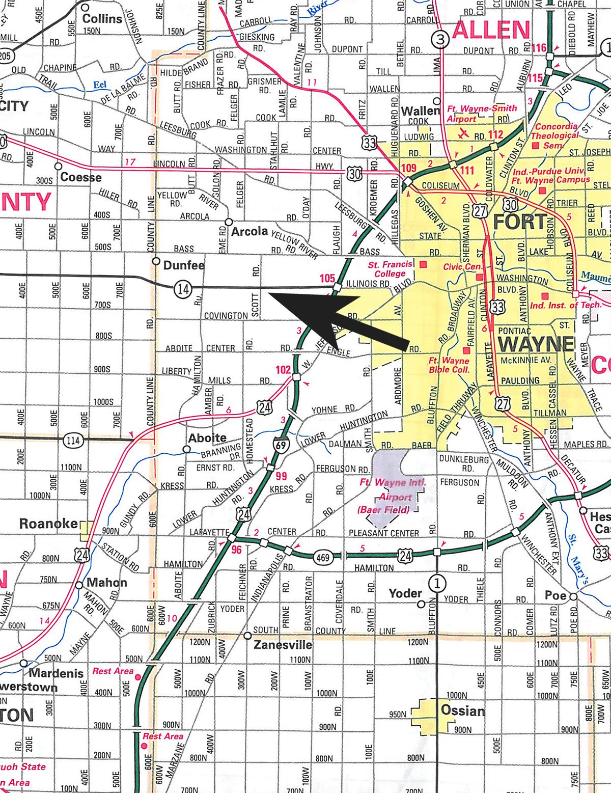 Area map - PERSONAL PROPERTY & REAL ESTATE AUCTION, 2 DATES!
