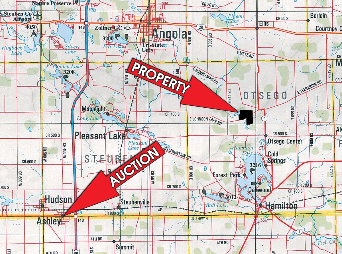 Area map - REAL ESTATE AUCTION, 163+/- Acres offered in 8 Tracts