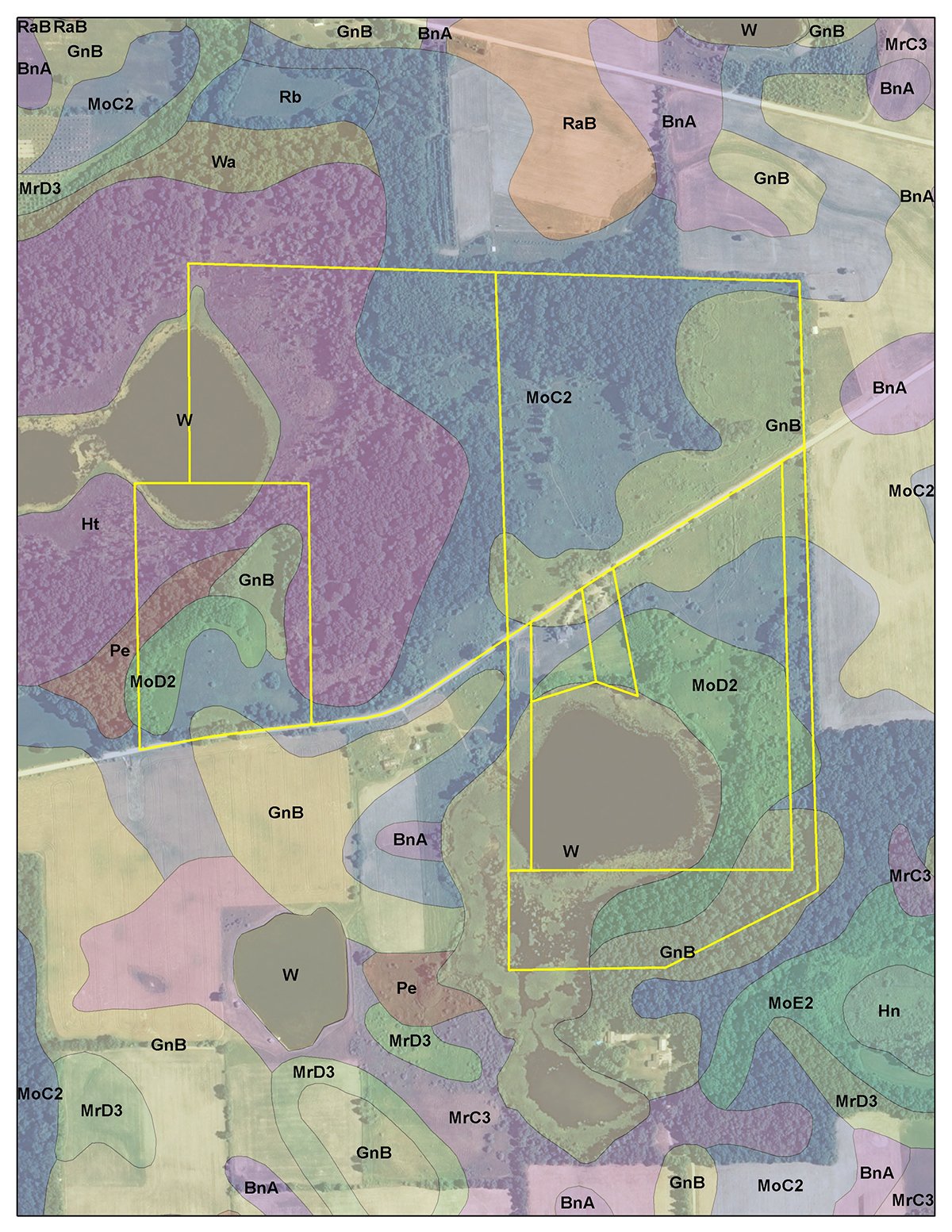 Soil map - REAL ESTATE AUCTION, 163+/- Acres offered in 8 Tracts