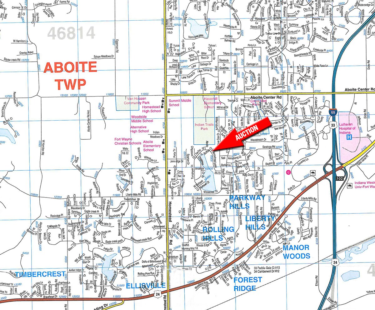 Area map - PERSONAL PROPERTY AUCTION