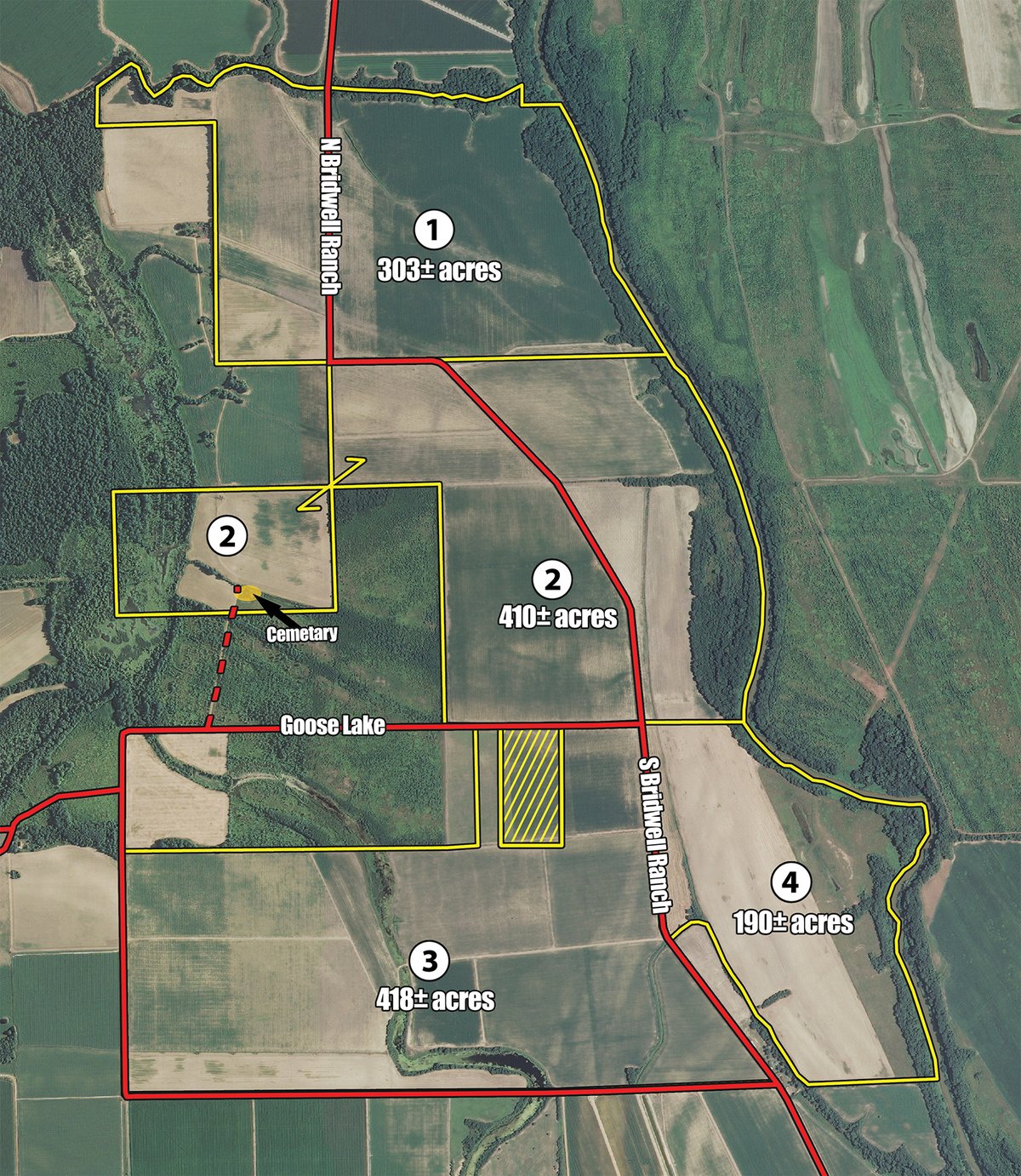 Tracts 1-4 - MID-DELTA REGION PRODUCTIVE CROPLAND AUCTION - 4,783+/- ACRES OFFERED IN 10 TRACTS