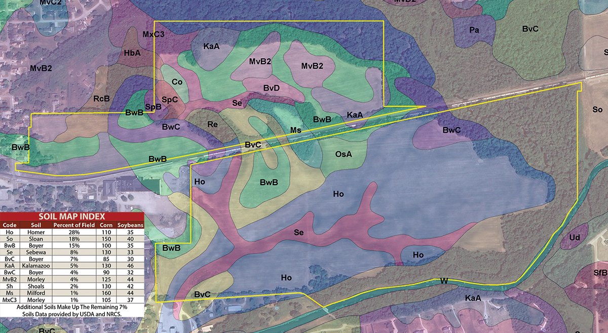 Soil map - POSTPONED! LAND AUCTION, 192+/- Acres offered in 2 Tracts