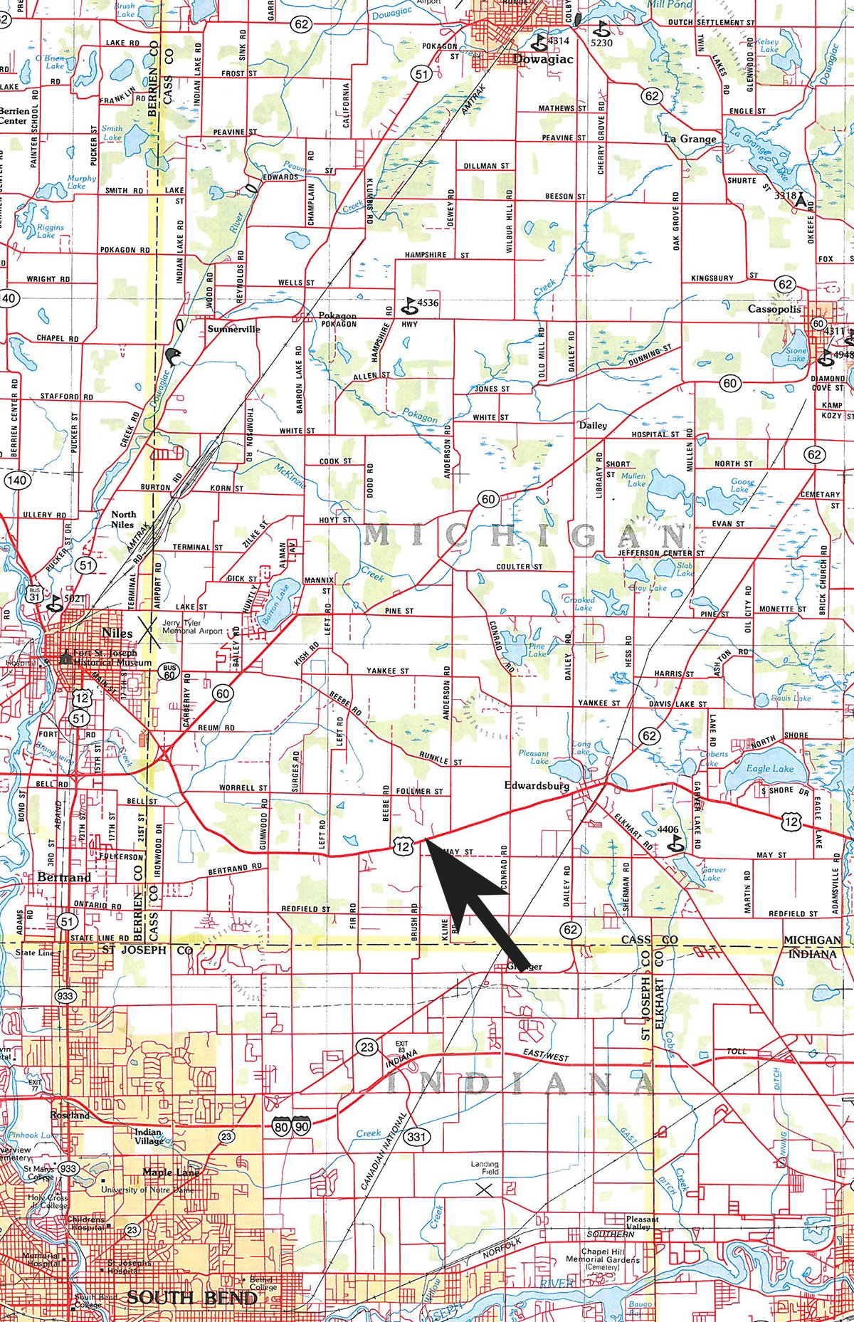 Area map - FARM EQUIPMENT AUCTION