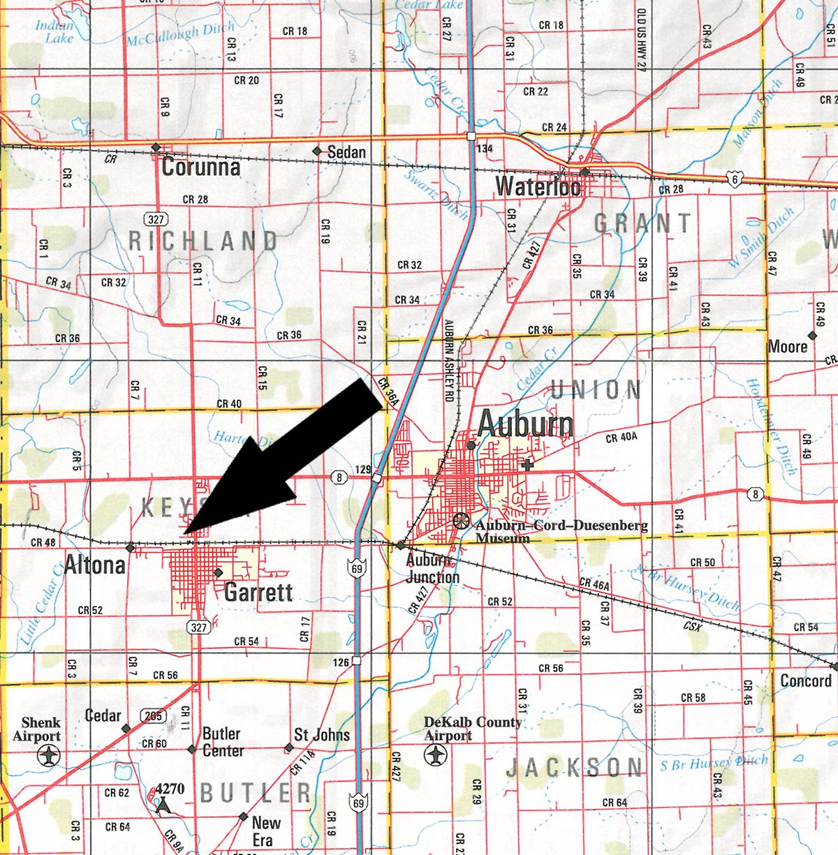 Area map - REAL ESTATE AUCTION, 5.1 Acre Building Site, Sealed Bid Auction