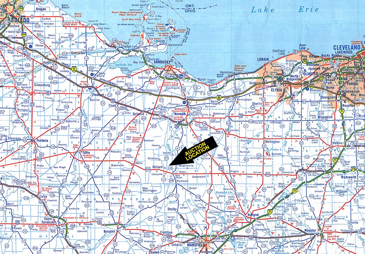 Area map - SURPLUS FARM EQUIPMENT AUCTION