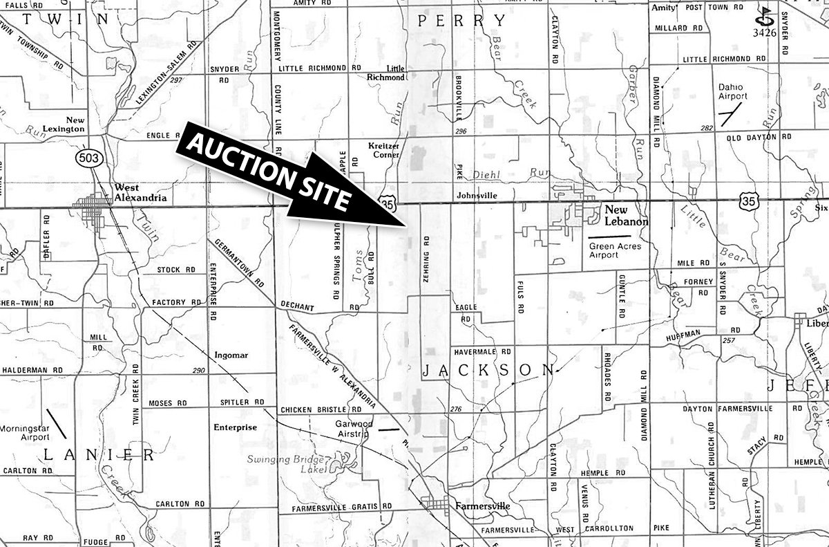 Area map - EQUIPMENT AUCTION - SMITH FARM