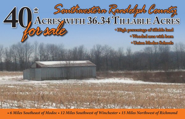 Listing brochure cover - 40 Acre Farm