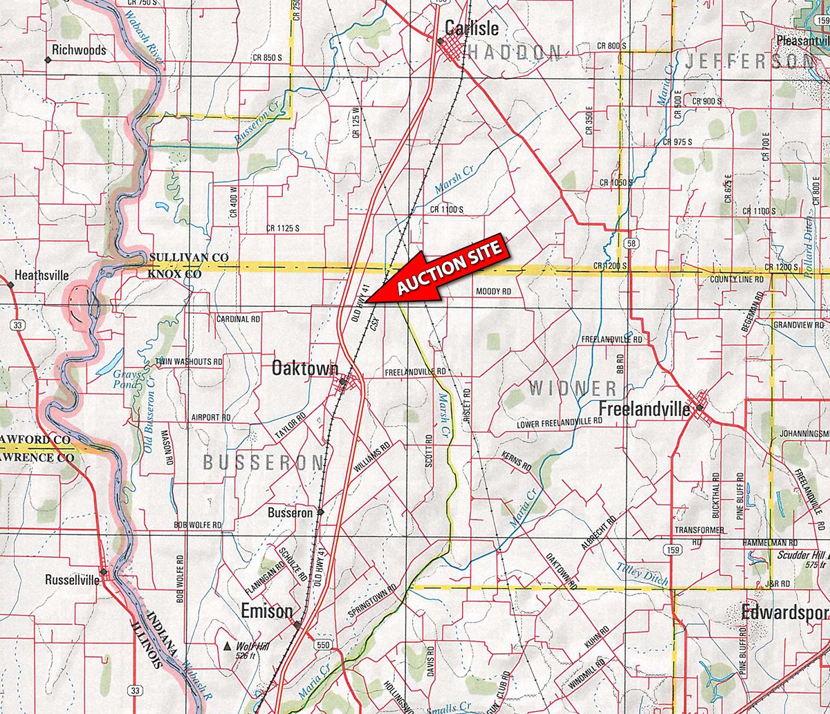 Area map - EQUIPMENT AUCTION