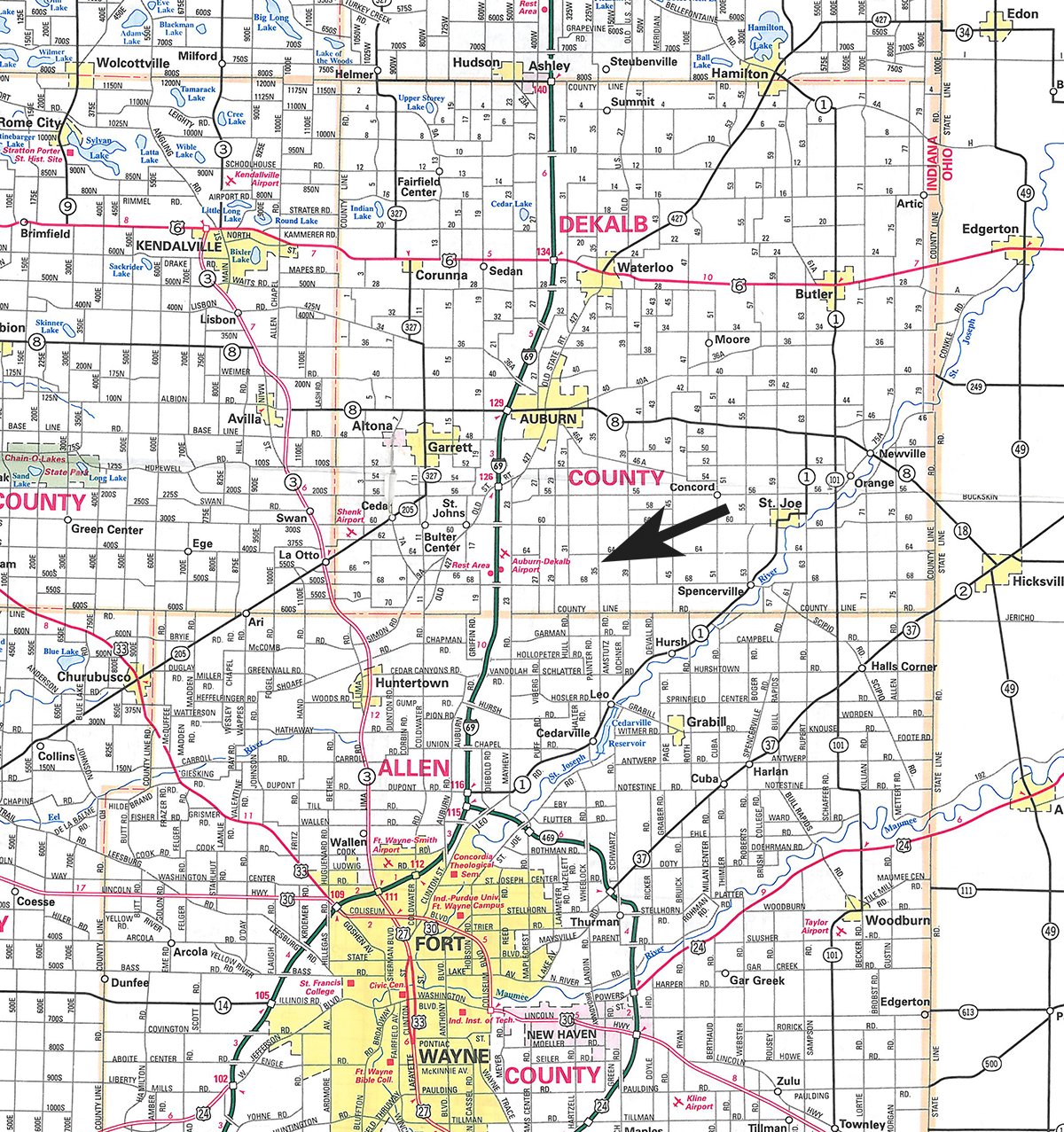Area map - FARM EQUIPMENT AUCTION