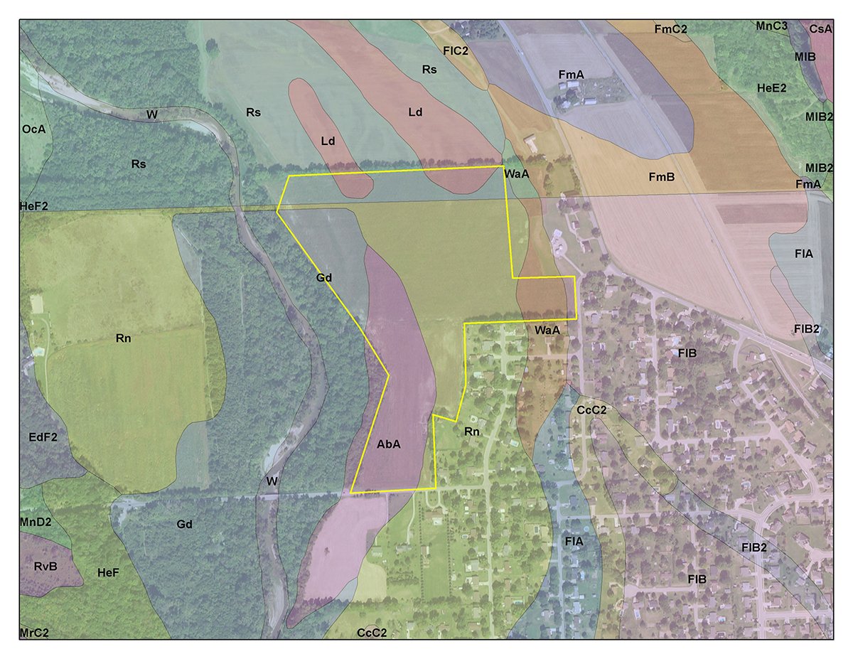 Soil map - FARMLAND AUCTION, 113+/- Acres - 2 Farms in 4 Tracts
