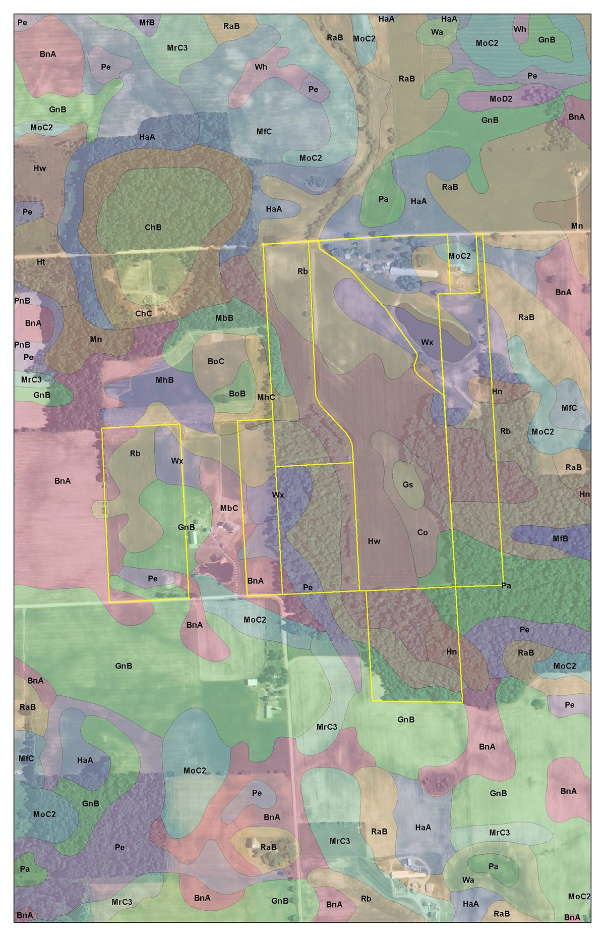 Soil map - REAL ESTATE & PERSONAL PROPERTY AUCTION, 140 Acres offered in 8 Tracts or Combinations in Steuben County