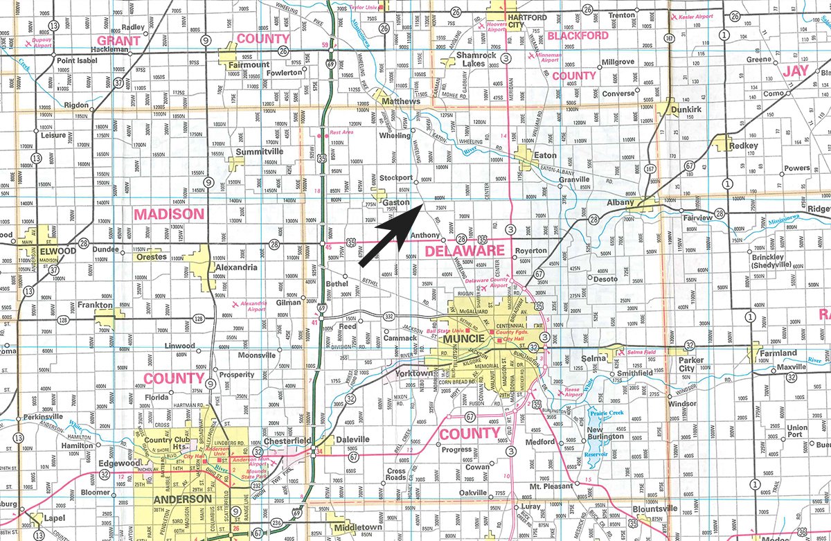 Area map - FARM EQUIPMENT AUCTION in Delaware County