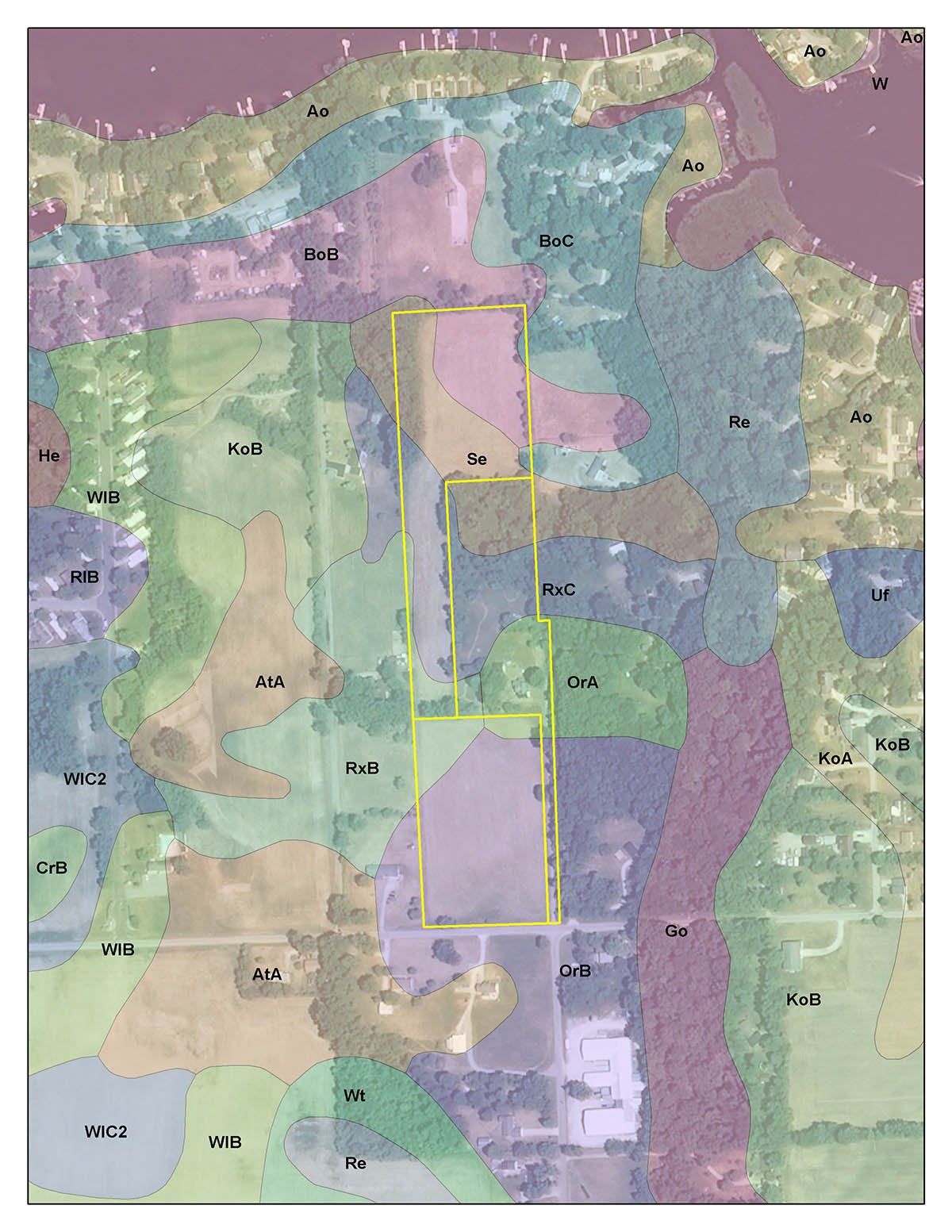 Soil map - REAL ESTATE AUCTION - 16.9+/- Acres in 3 Tracts in Kosciusko County