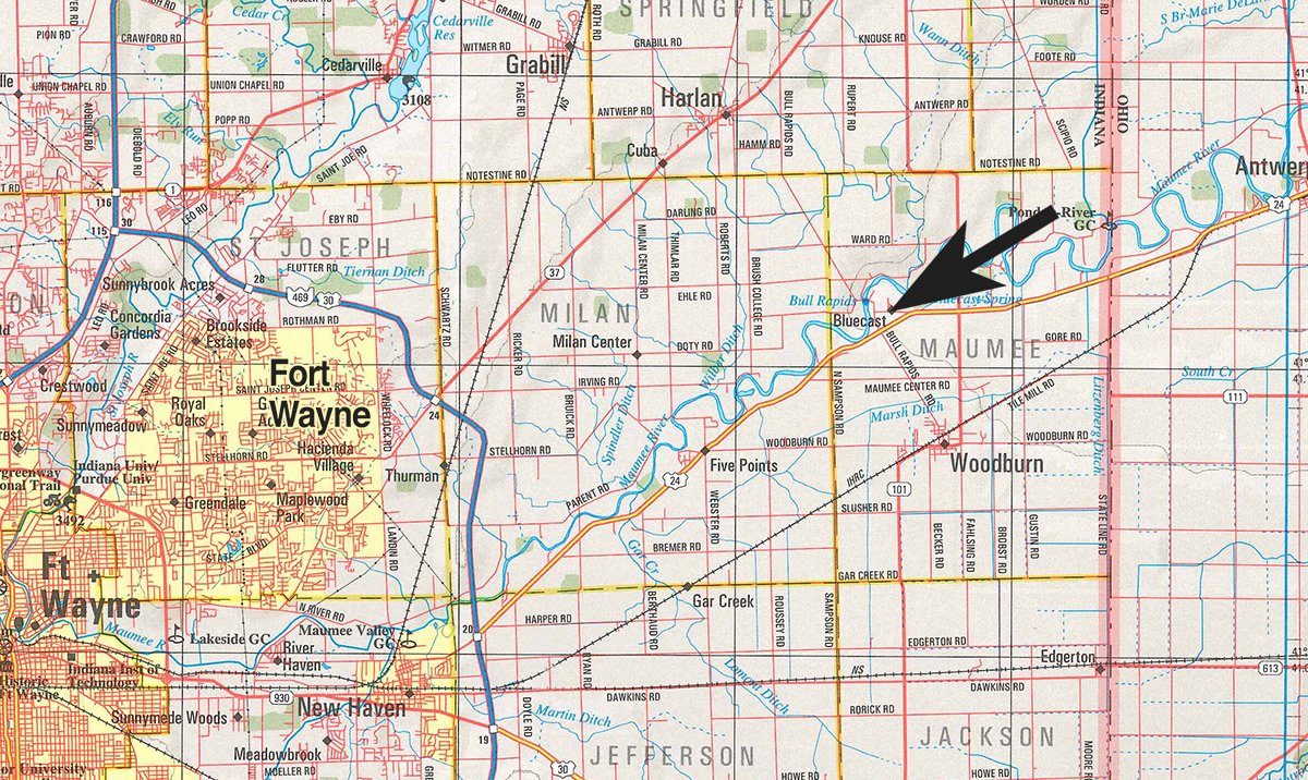 Area map - Real Estate Auction in Allen County