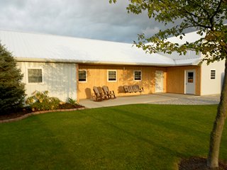 company shed - REAL ESTATE AUCTION-25 ACRES OFFERED IN 2 TRACTS IN NE ALLEN COUNTY