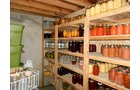 canning shelves in basement - REAL ESTATE AUCTION-25 ACRES OFFERED IN 2 TRACTS IN NE ALLEN COUNTY