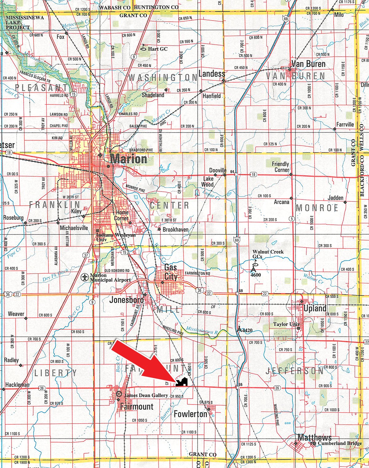 Area map - LAND AUCTION, 83.18+/- Acres offered in 2 Tracts