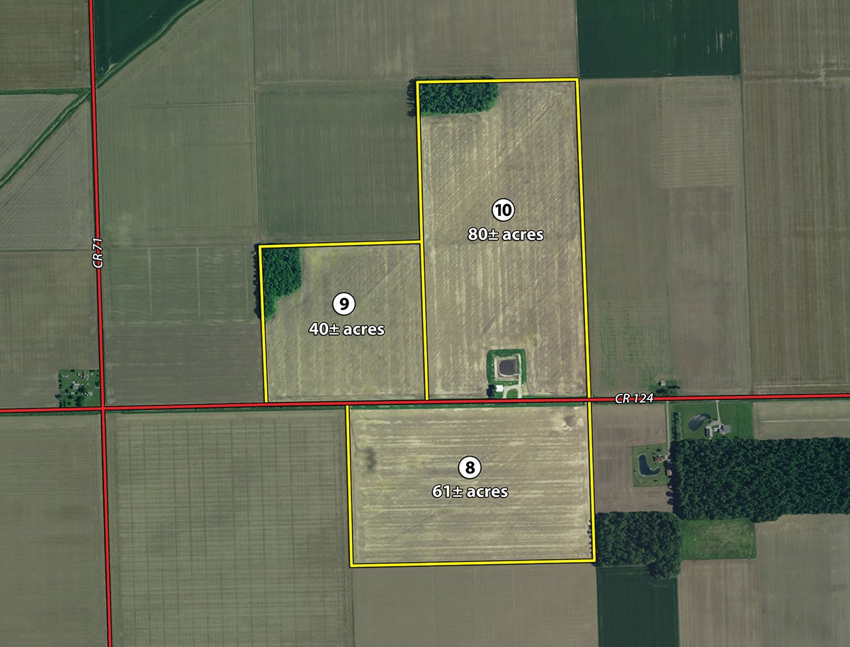 Tracts 8-10 - Paulding County - *** Accepted Offer. Auction Cancelled *** - COMPLETE DAIRY DISPERSAL AUCTION - 934+/- ACRES IN 11 TRACTS IN PAULDING & VAN WERT COUNTIES, OHIO