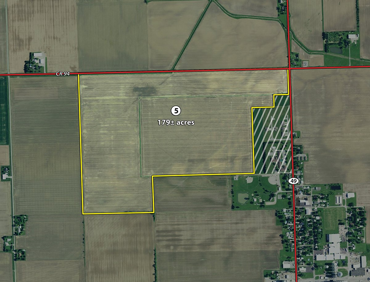 Tract 5 - Paulding County - *** Accepted Offer. Auction Cancelled *** - COMPLETE DAIRY DISPERSAL AUCTION - 934+/- ACRES IN 11 TRACTS IN PAULDING & VAN WERT COUNTIES, OHIO