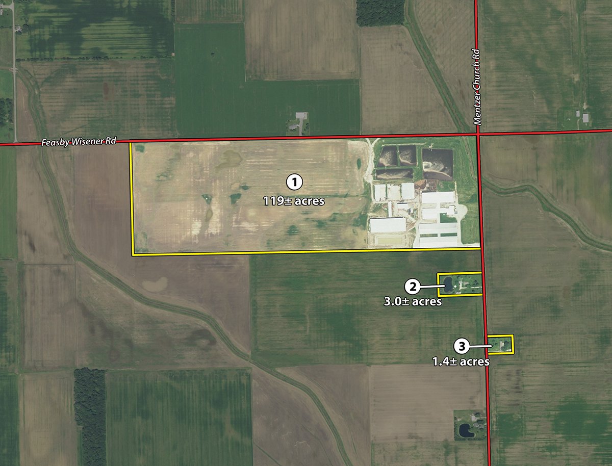 Tracts 1-3 - Van Wert County - *** Accepted Offer. Auction Cancelled *** - COMPLETE DAIRY DISPERSAL AUCTION - 934+/- ACRES IN 11 TRACTS IN PAULDING & VAN WERT COUNTIES, OHIO