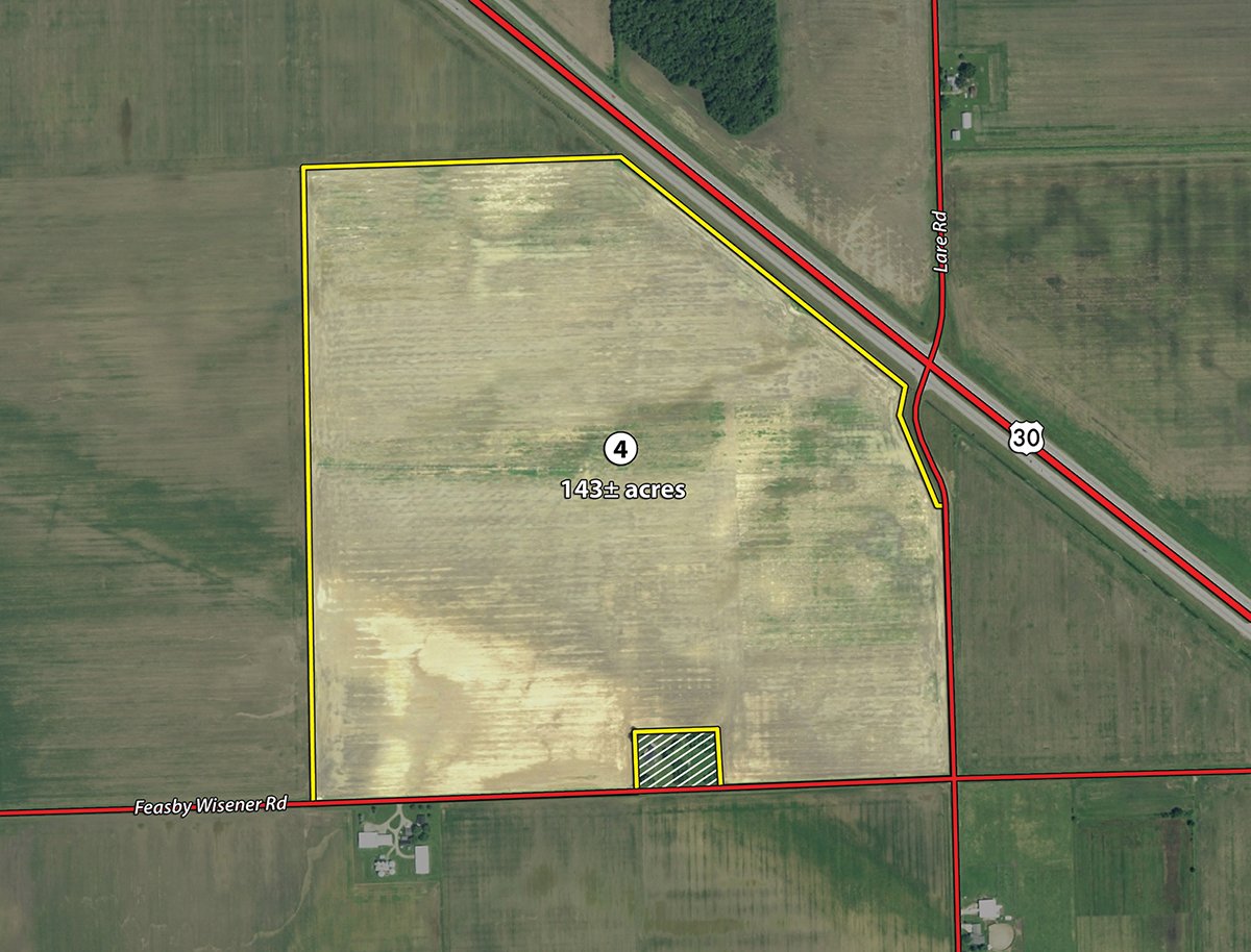 Tract 4 - Van Wert County - *** Accepted Offer. Auction Cancelled *** - COMPLETE DAIRY DISPERSAL AUCTION - 934+/- ACRES IN 11 TRACTS IN PAULDING & VAN WERT COUNTIES, OHIO